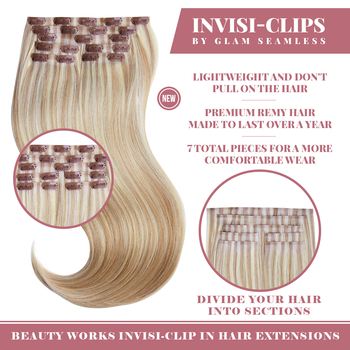 Beauty Works Invisi-Clip In Hair Extensions