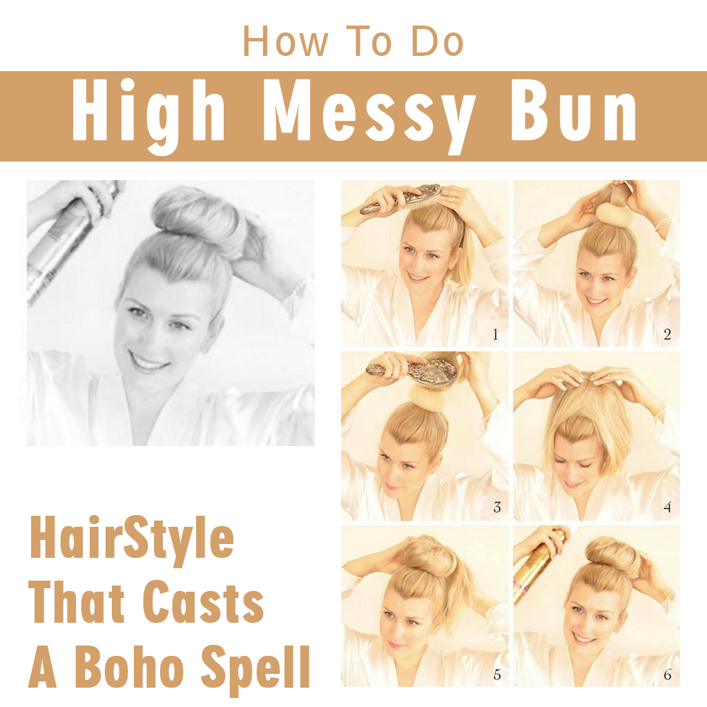 High Messy Bun