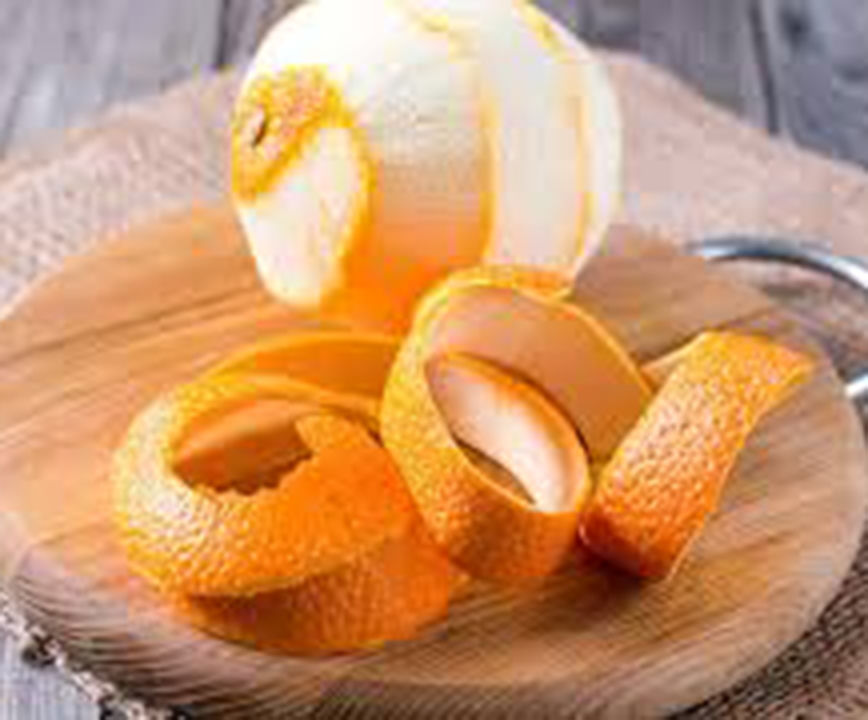 Orange peel for glowing skin