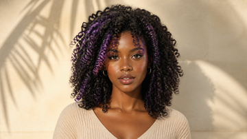 27 Ways to Wear Black and Purple Hair Highlights