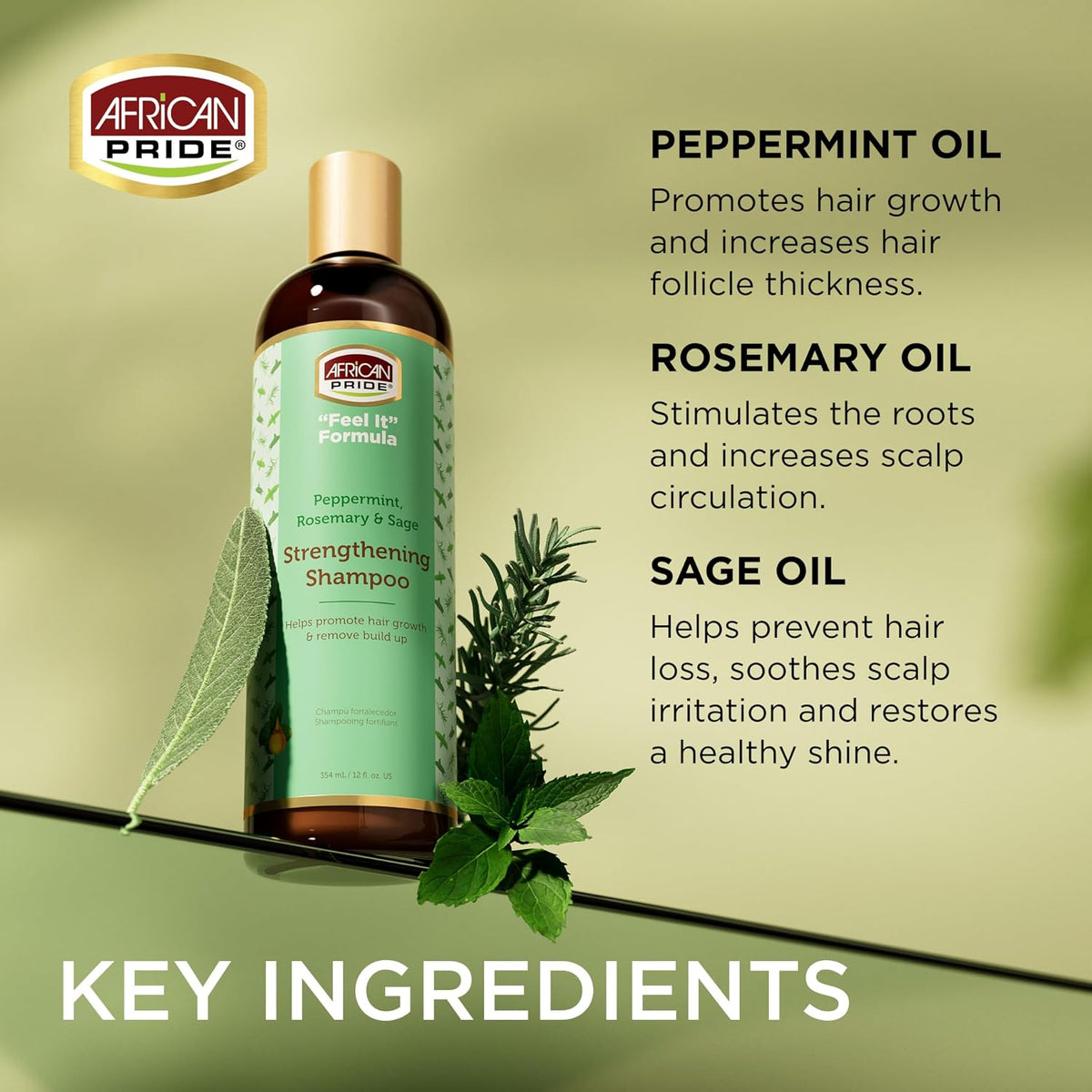 African Pride Feel It Formula Strengthening Shampoo