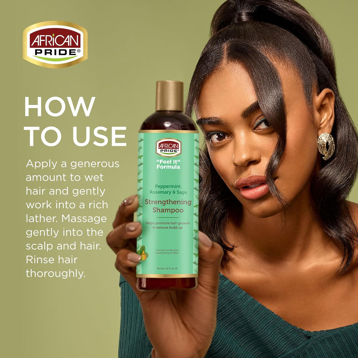 African Pride Feel It Formula Strengthening Shampoo