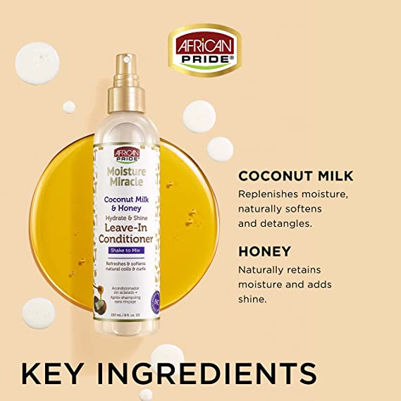 African Pride Moisture Miracle Coconut Milk & Honey Leave-in Conditioner