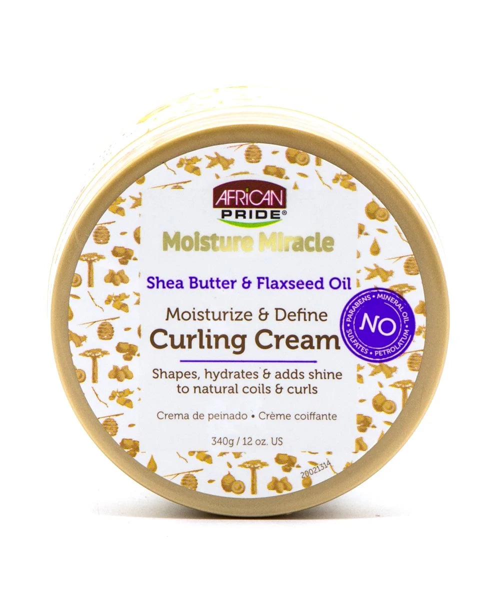 African Pride Moisture Miracle Shea Butter & Flaxseed Oil Curling Cream