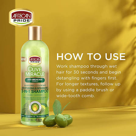 African Pride Olive Miracle 2 in 1 Shampoo & Conditioner