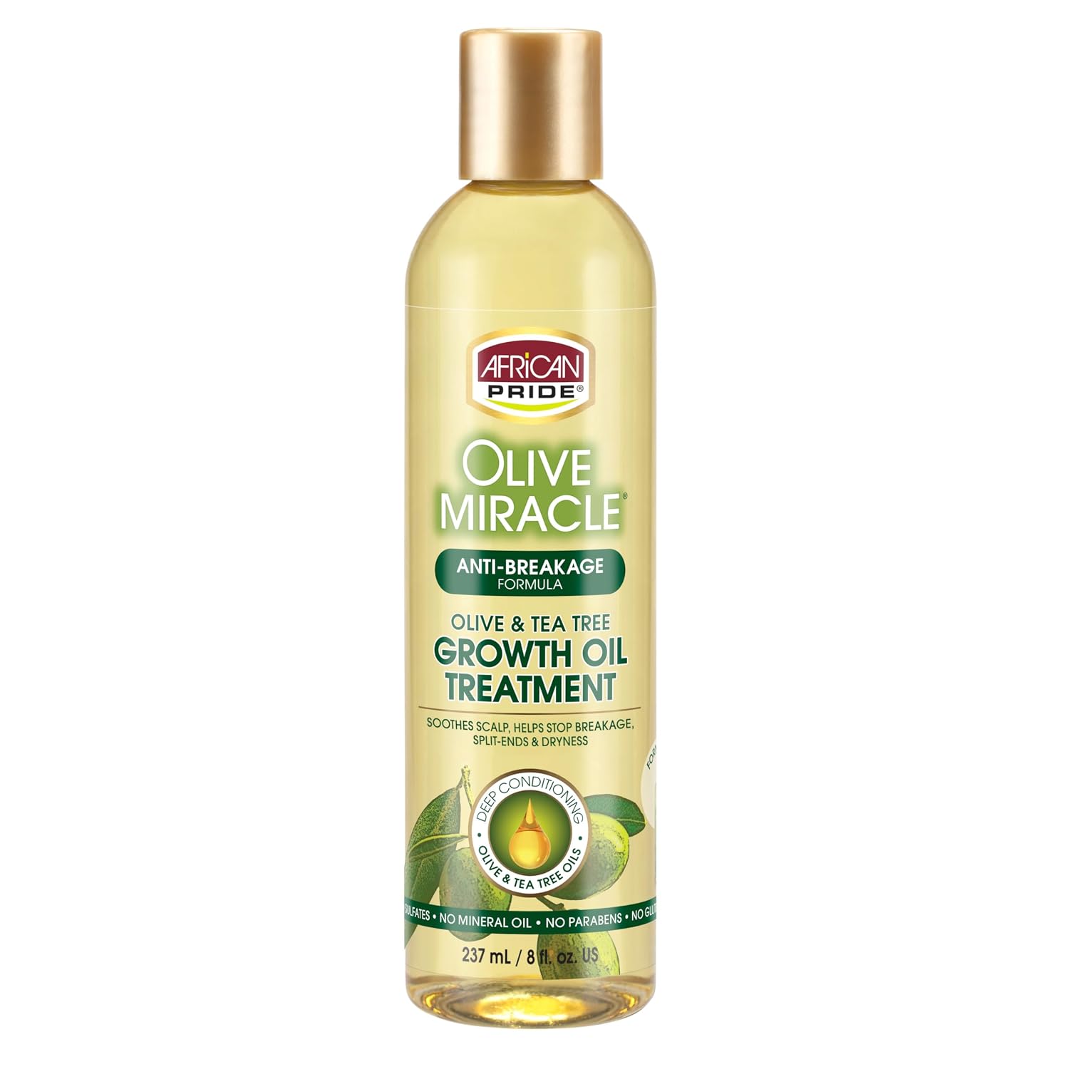 African Pride Olive Miracle Anti-Breakage Growth Oil Treatment