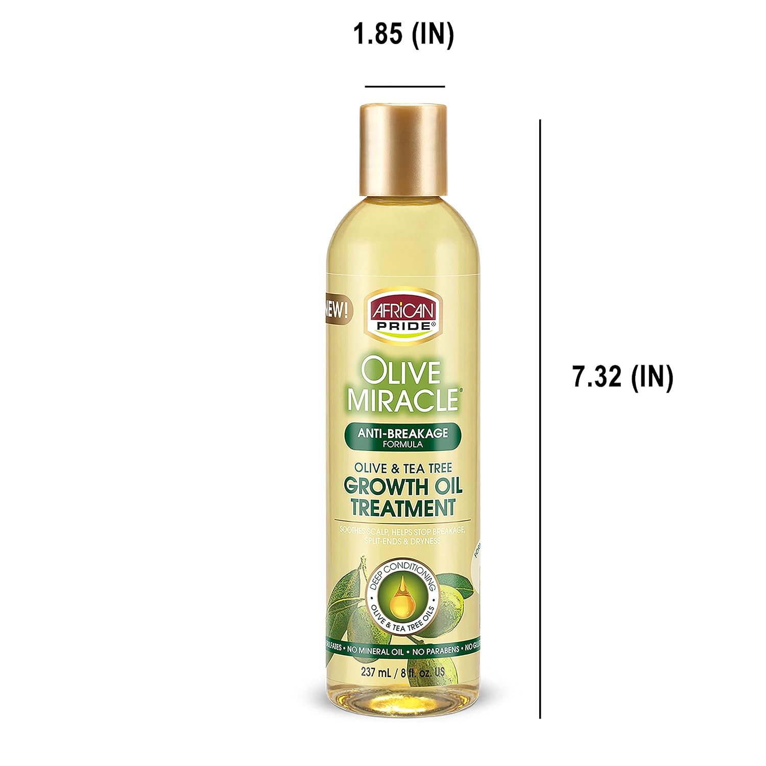 African Pride Olive Miracle Anti-Breakage Growth Oil Treatment