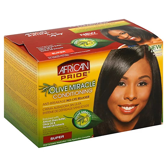African Pride Olive Miracle Deep Conditioning Anti-Breakage No Lye Relaxer