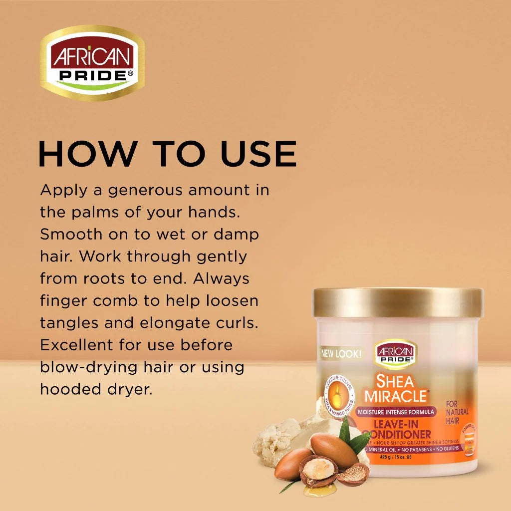 African Pride Shea Butter Miracle Leave-In Conditioner