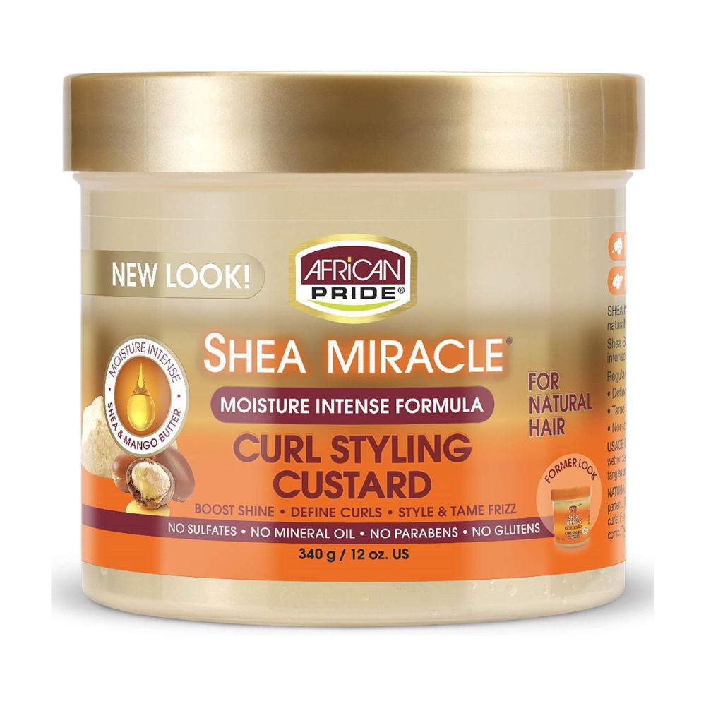African Pride Shea Butter Miracle Moisture Intense Curl Styling Custard