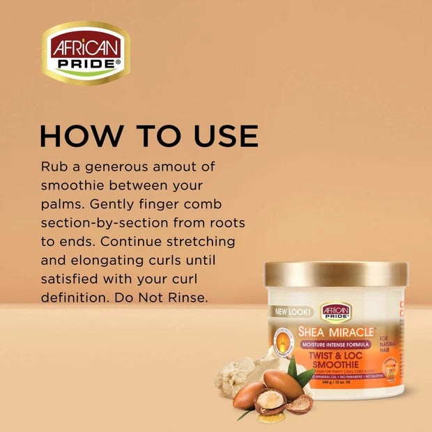 African Pride Shea Butter Miracle Twist & Loc Smoothie