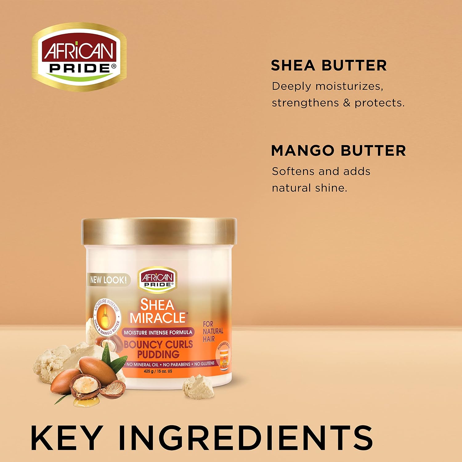 African Pride Shea Miracle Bouncy Curls Pudding