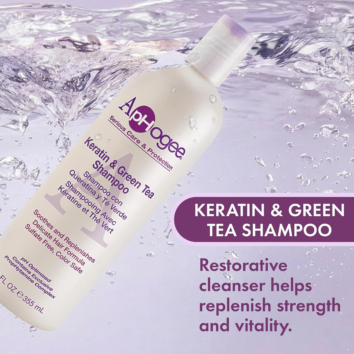 ApHogee Keratin & Green Tea Shampoo