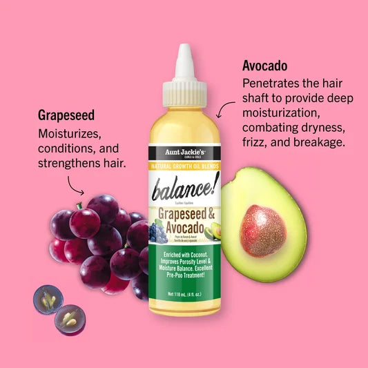 Aunt Jackie’s Balance – Grapeseed & Avocado