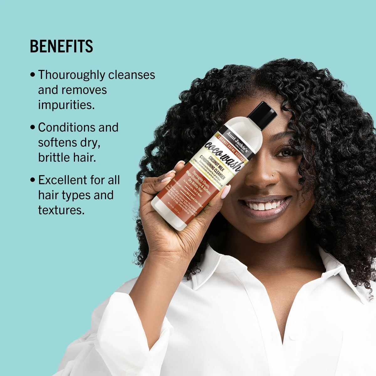 Aunt Jackie's Coco Wash Coconut Milk Conditioning Cleanser