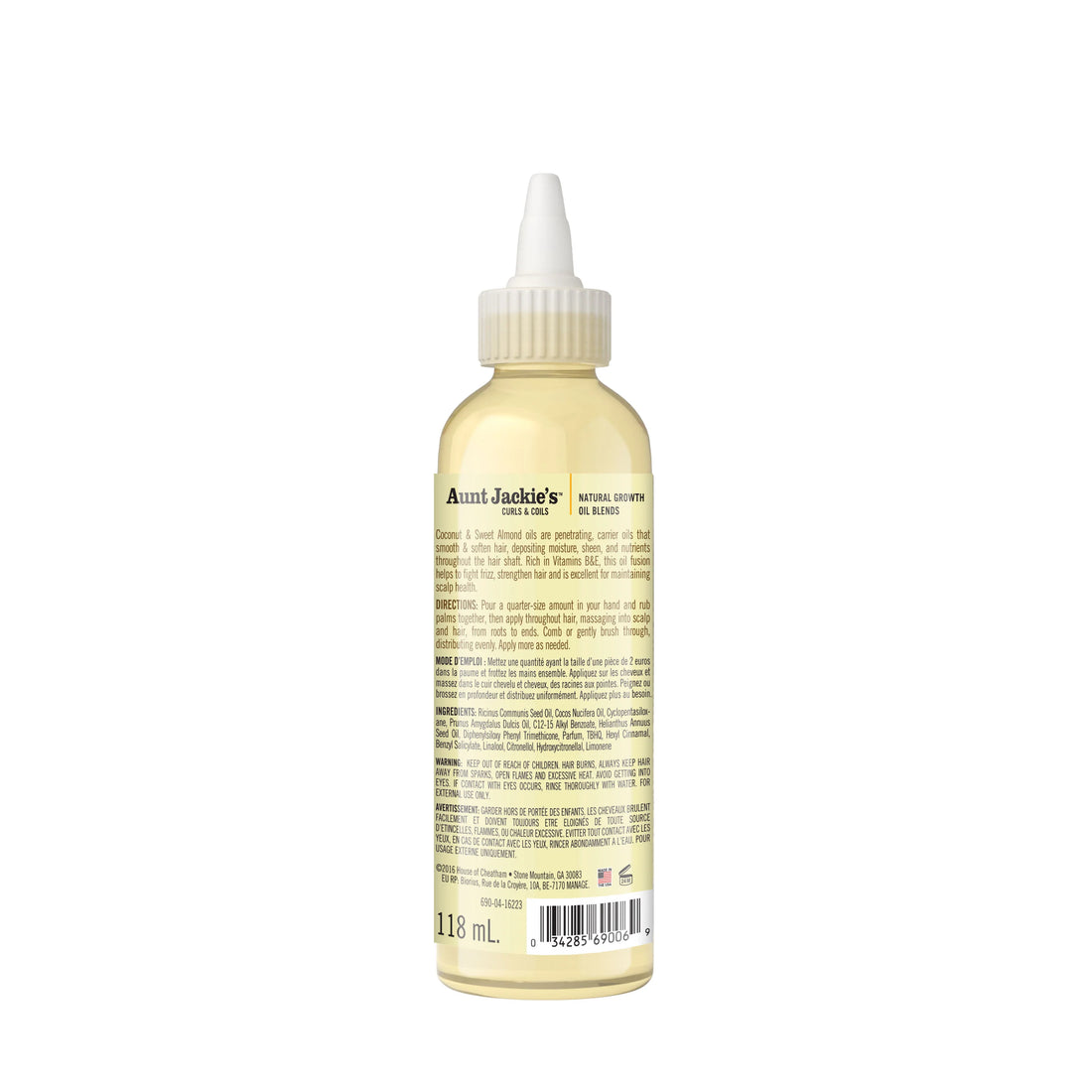 Aunt Jackie's Frizz Rebel – Coconut & Sweet Almond oil