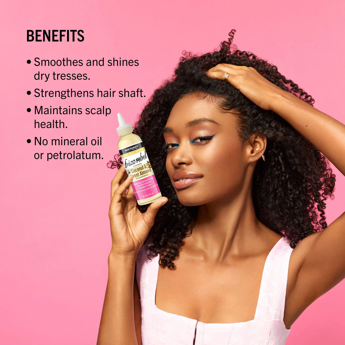 Aunt Jackie's Frizz Rebel – Coconut & Sweet Almond oil