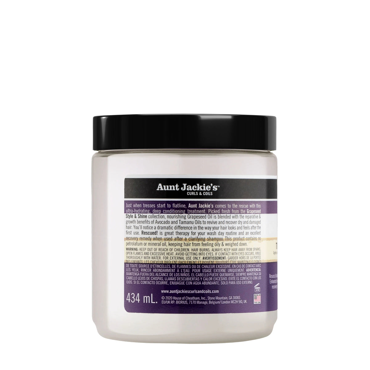Aunt Jackie's Grapeseed Rescued Thirst Quenching Recovery Conditioner