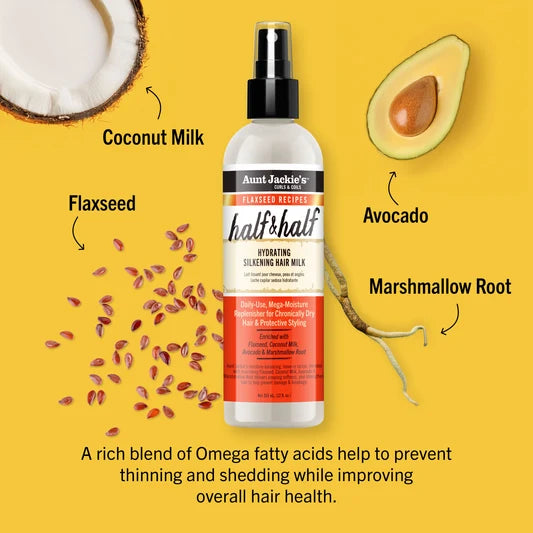 Aunt Jackie’s Half & Half Hydrating Silkening Hair Milk
