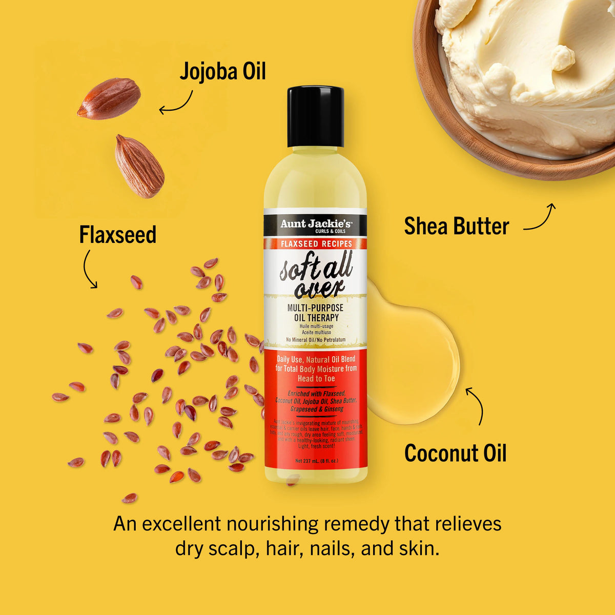Aunt Jackie's Soft All Over Multi-purpose Oil Therapy
