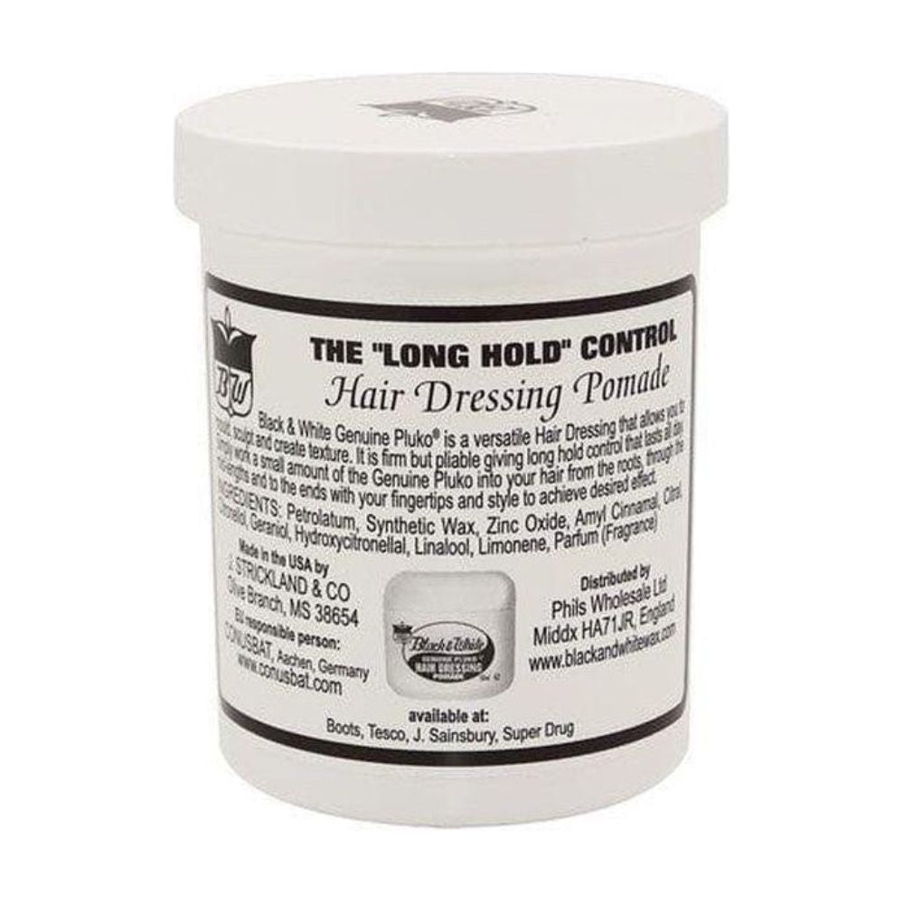Black & White Genuine Pluko Hair Dressing Pomade