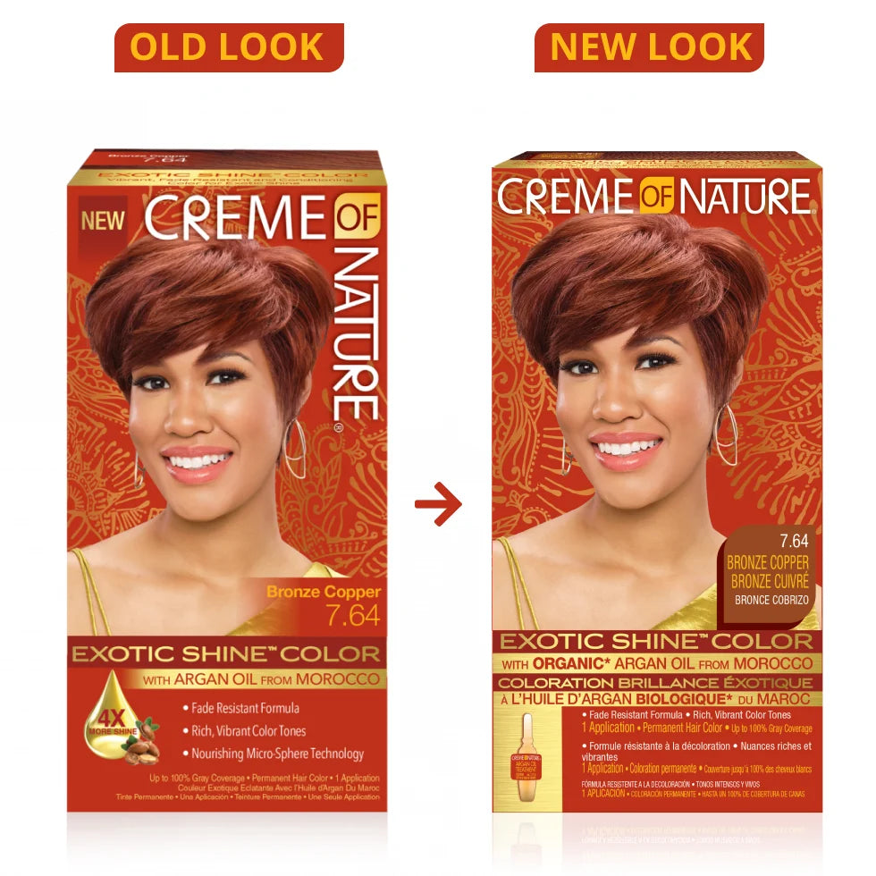 Creme Of Nature Exotic Shine Permanent Hair Colour With Argan Oil