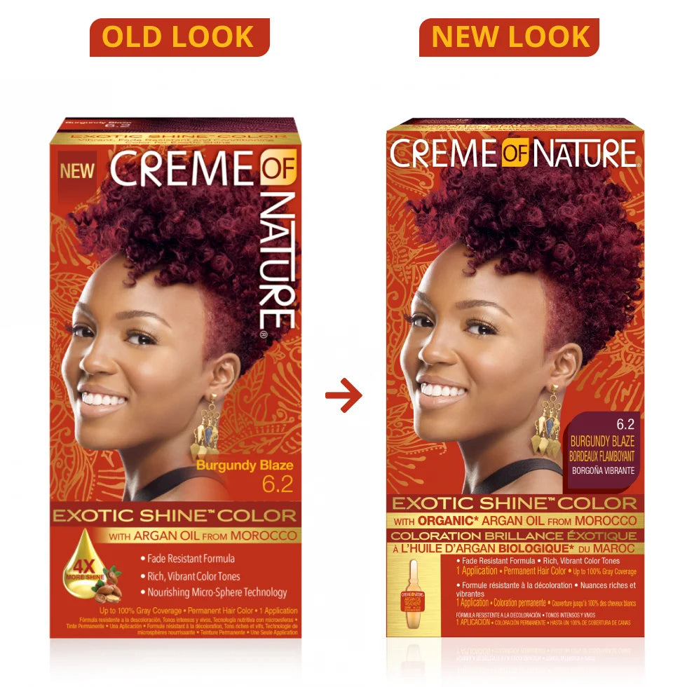 Creme Of Nature Exotic Shine Permanent Hair Colour With Argan Oil