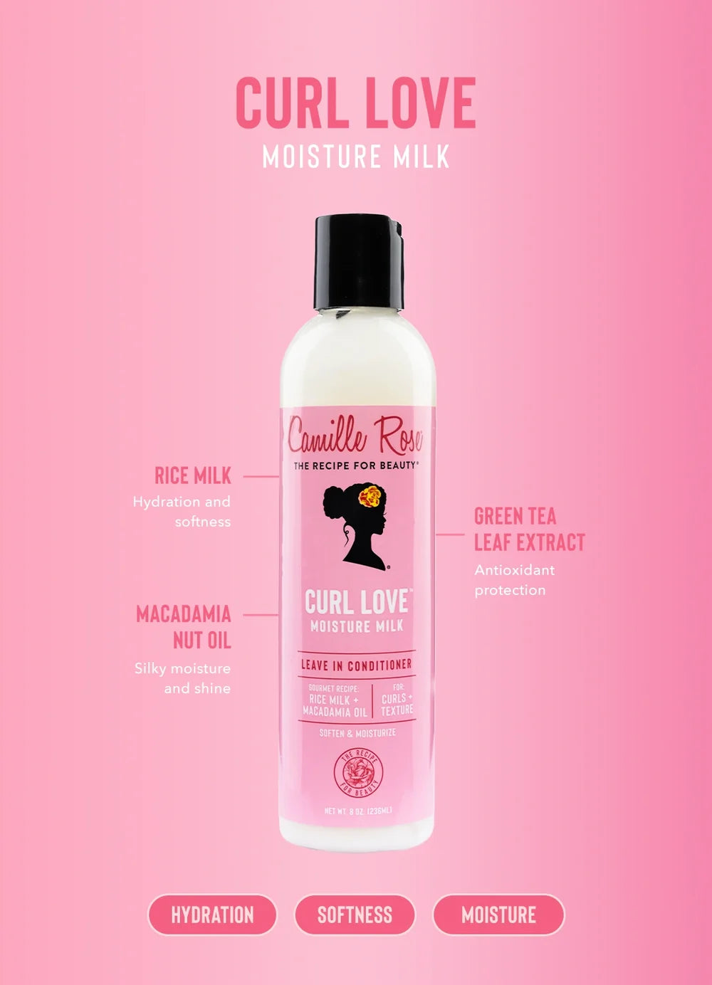 Camille Rose Curl Love Leave In Conditioner