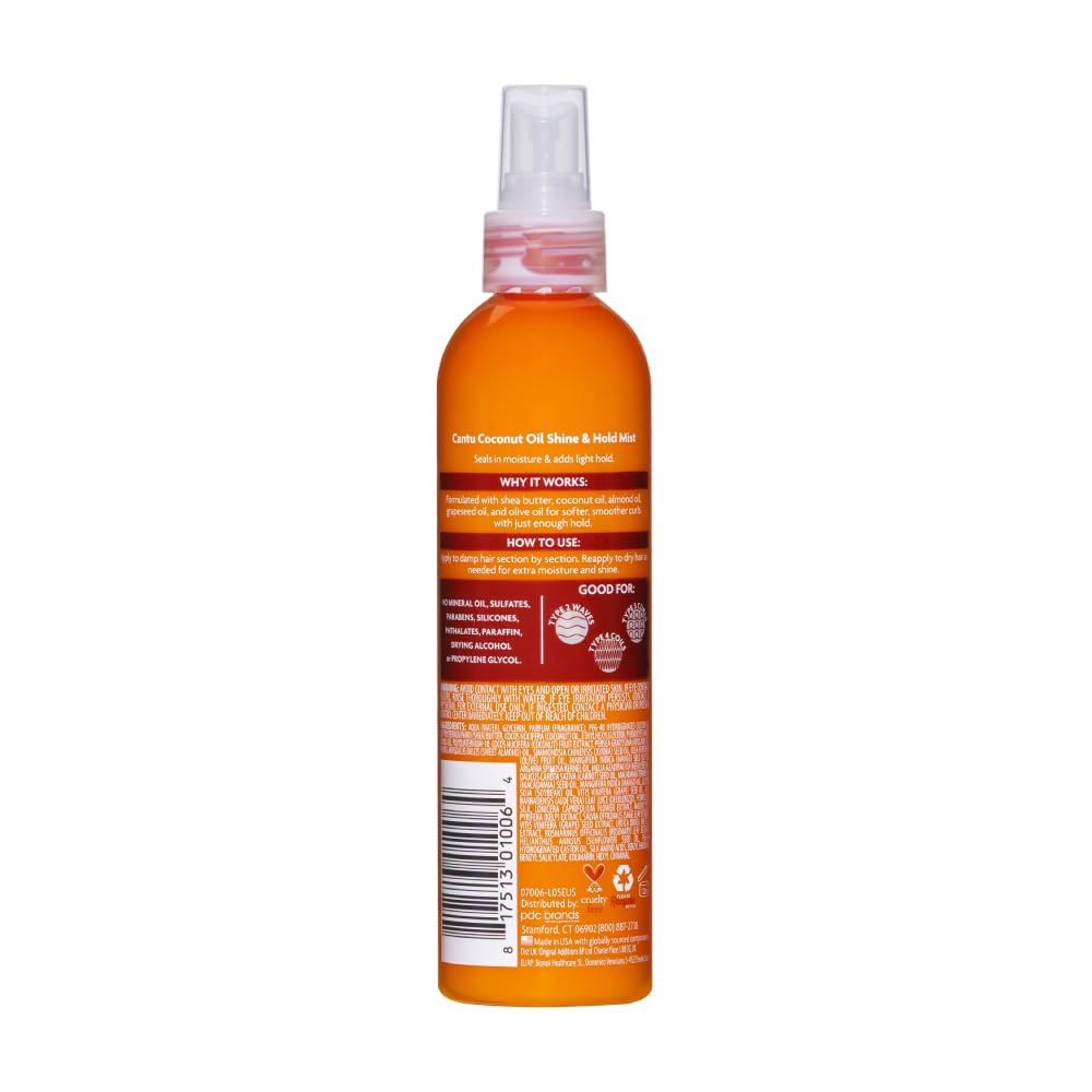 Cantu Shea Butter Coconut Oil Shine & Hold Mist For Natural Hair