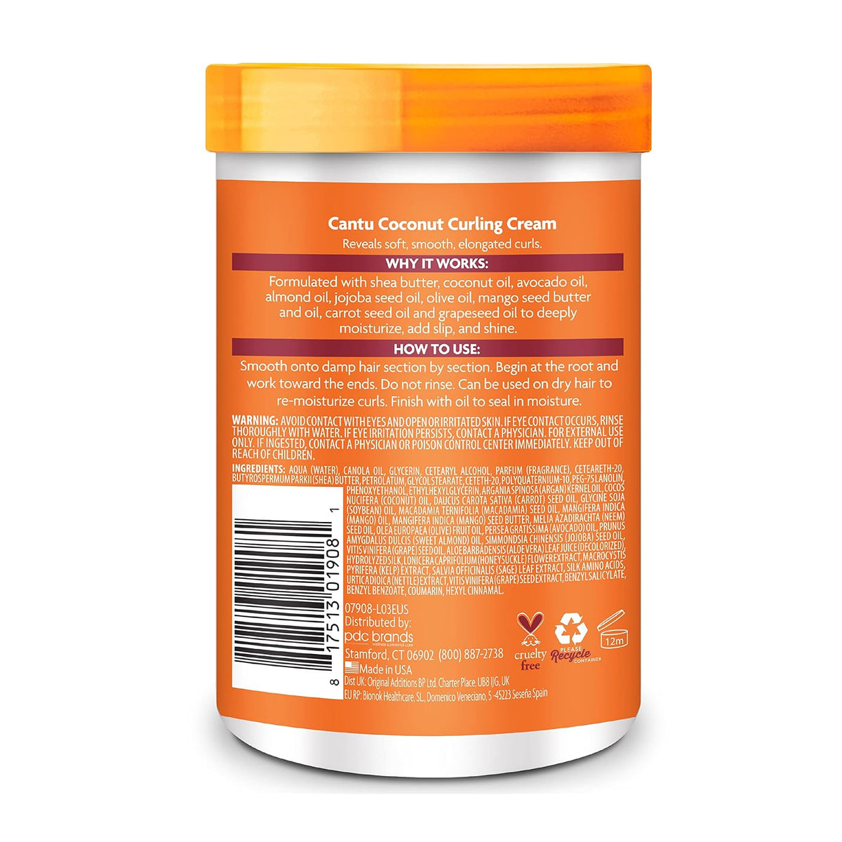 Cantu Shea Butter for Natural Hair Coconut Curling Cream