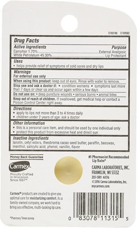Carmex Original Jar Lip Balm