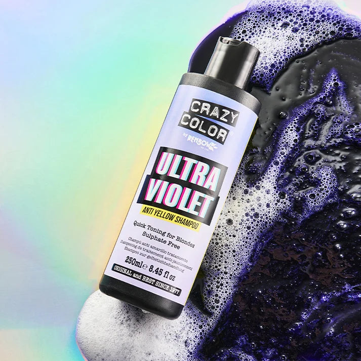 Crazy Color Rainbow Ultra Violet No Yellow Shampoo