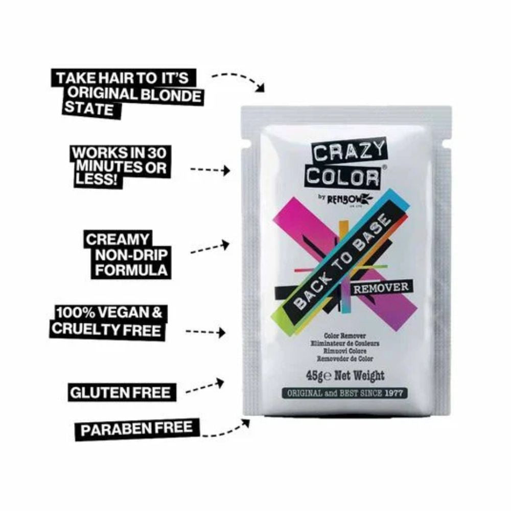 Crazy Colour Back To Base Hair Colour Remover