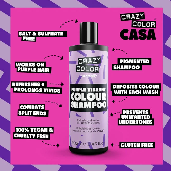 Crazy Color Rainbow Purple Shampoo