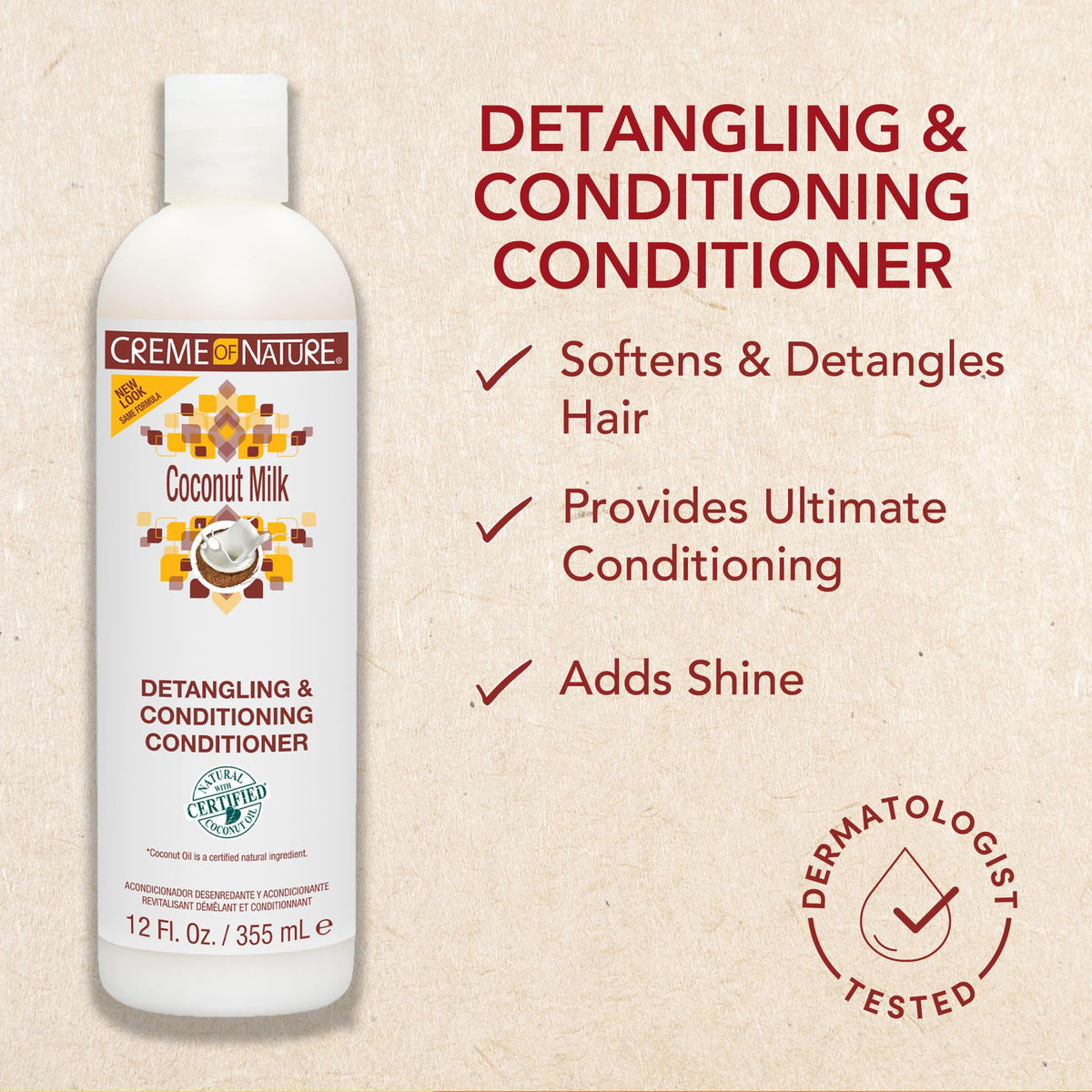 Creme Of Nature Coconut Milk Detangling & Conditioning Conditioner