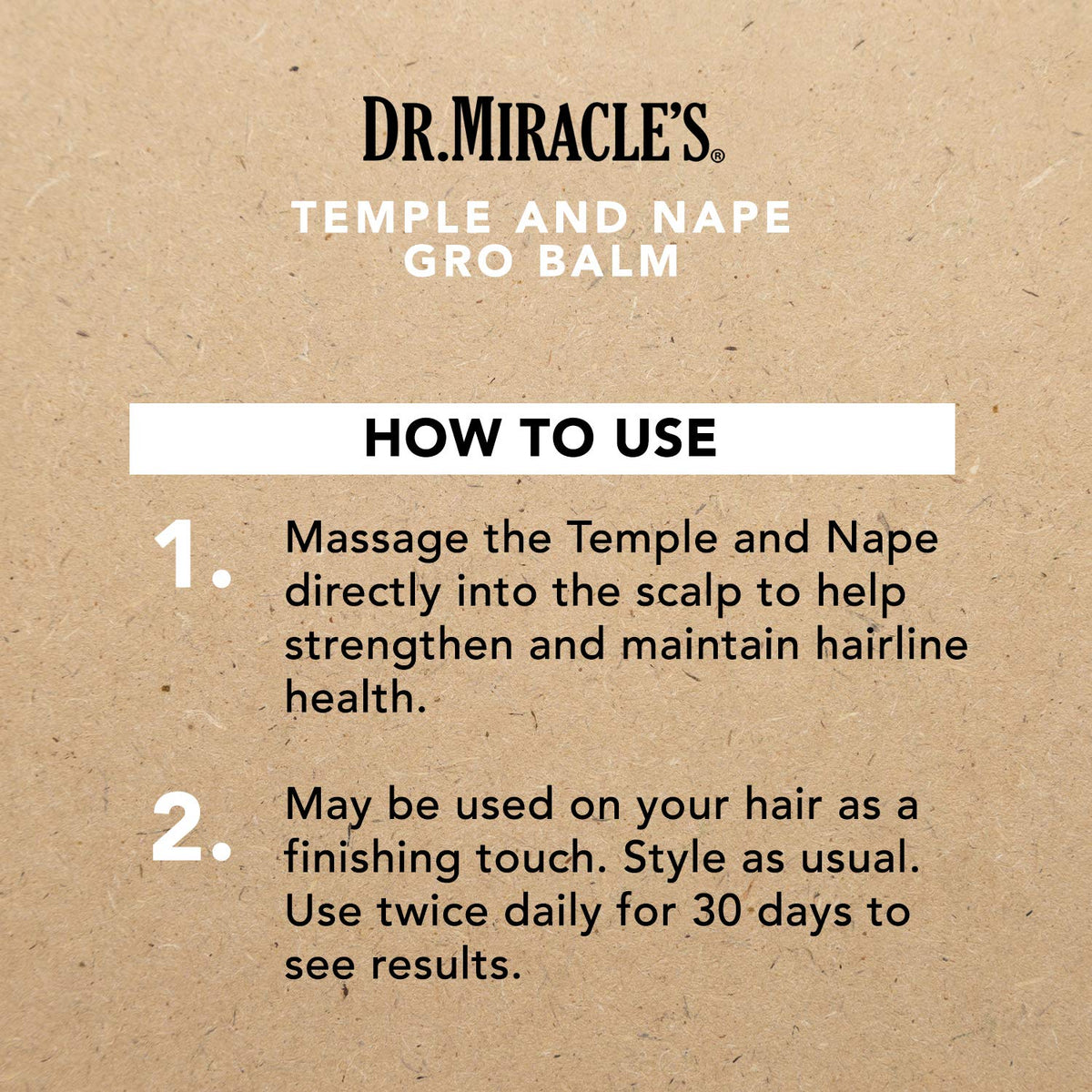 Dr. Miracle's Temple And Nape Gro Balm