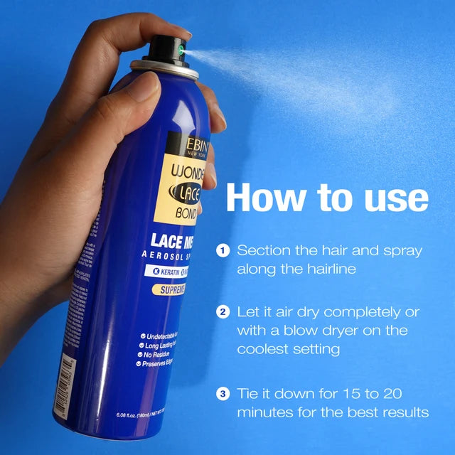 Ebin New York Wonder Lace Bond Lace Melt Spray Keratin