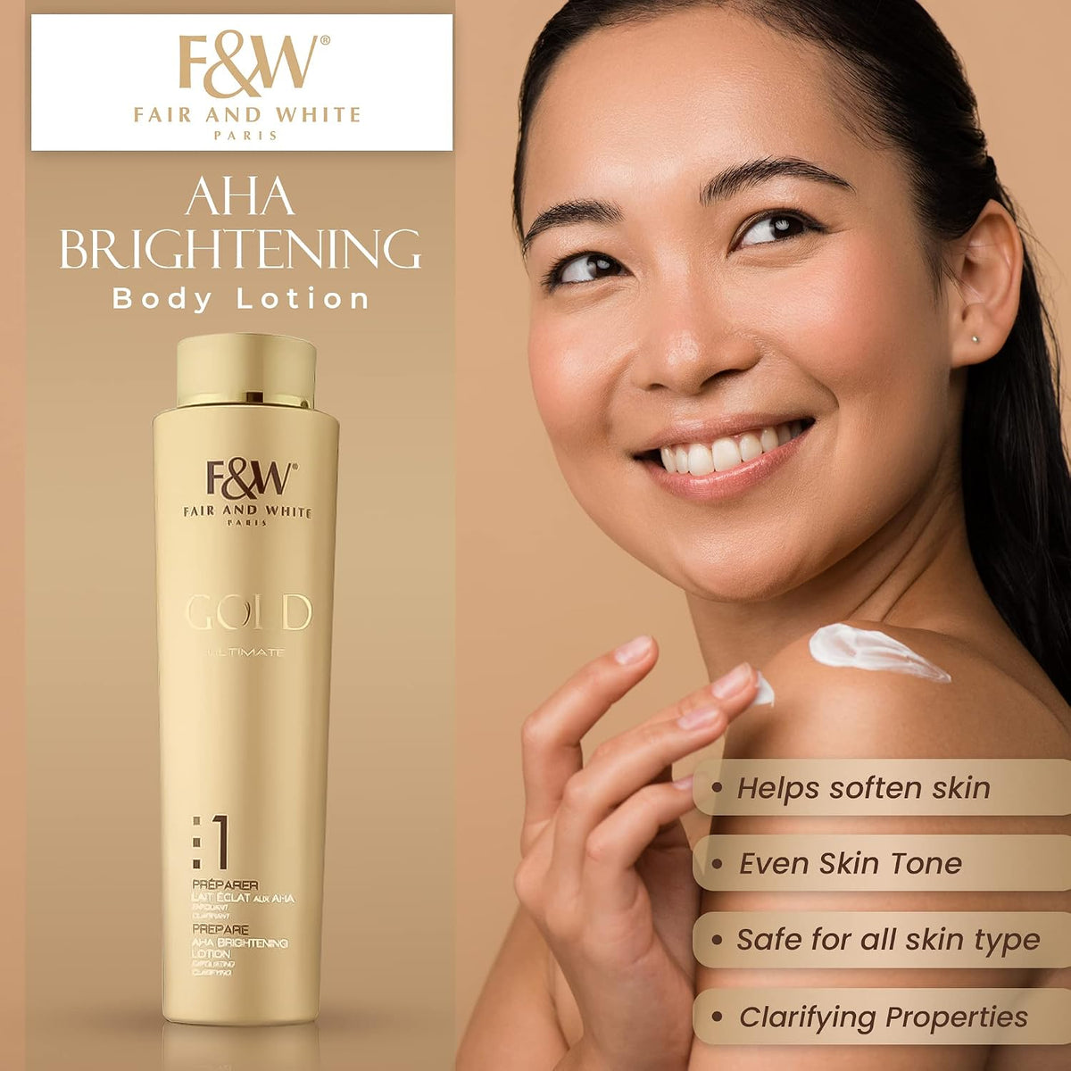 Fair & White Gold Aha Brightening Lotion