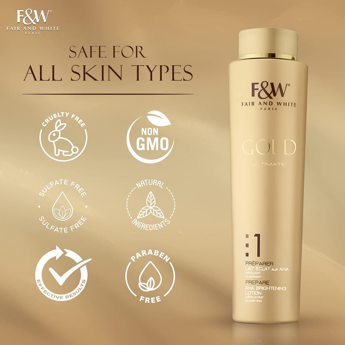 Fair & White Gold Aha Brightening Lotion