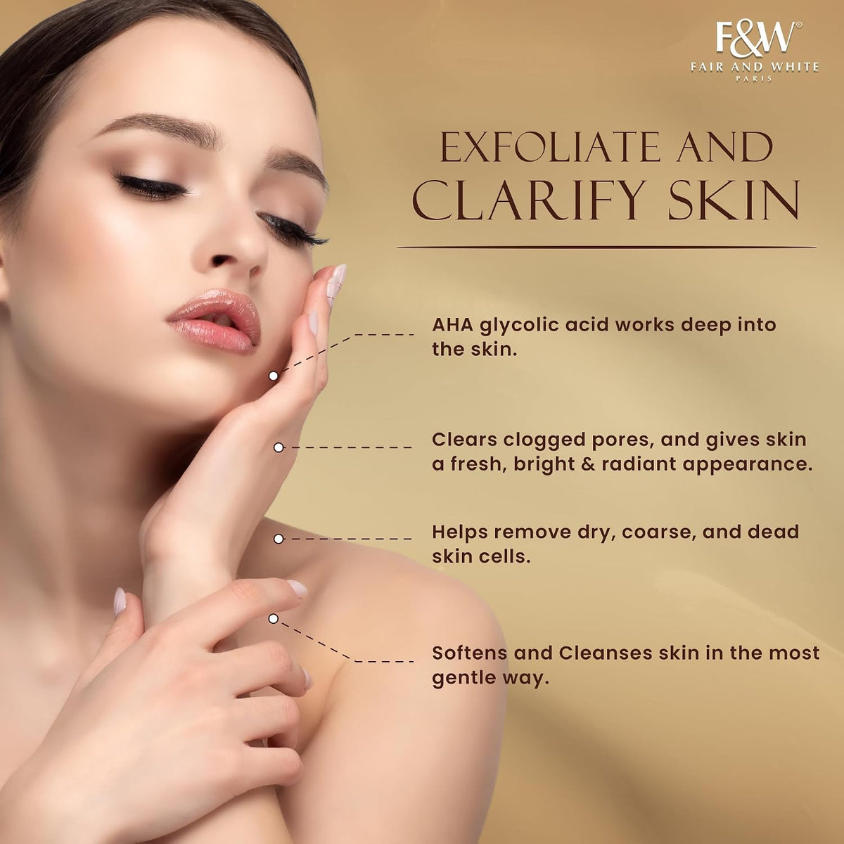 Fair & White Gold Prepare Brightening Cream With Aha
