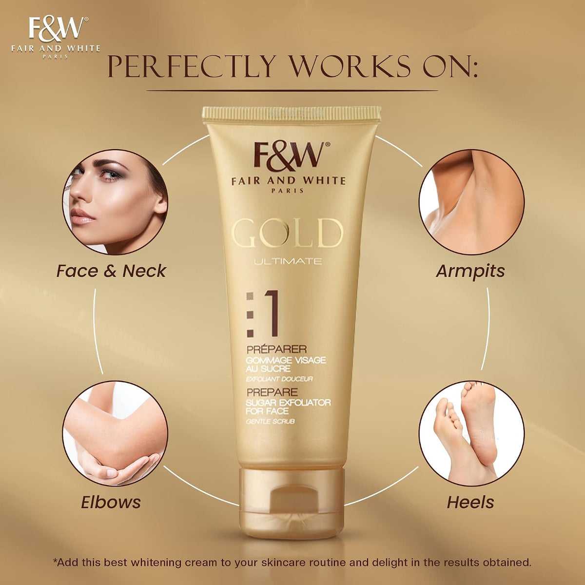 Fair & White Gold Prepare Brightening Cream With Aha