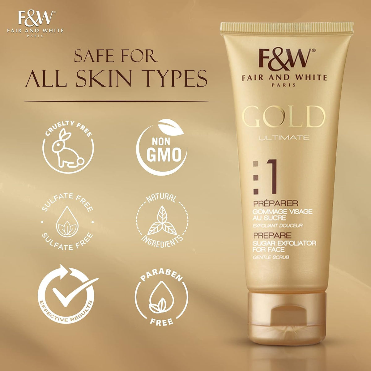 Fair & White Gold Prepare Brightening Cream With Aha