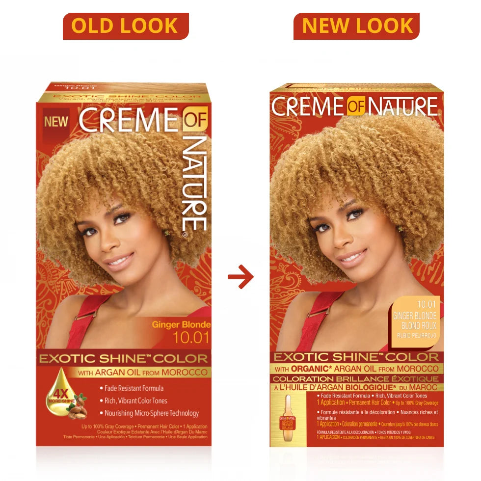 Creme Of Nature Exotic Shine Permanent Hair Colour With Argan Oil