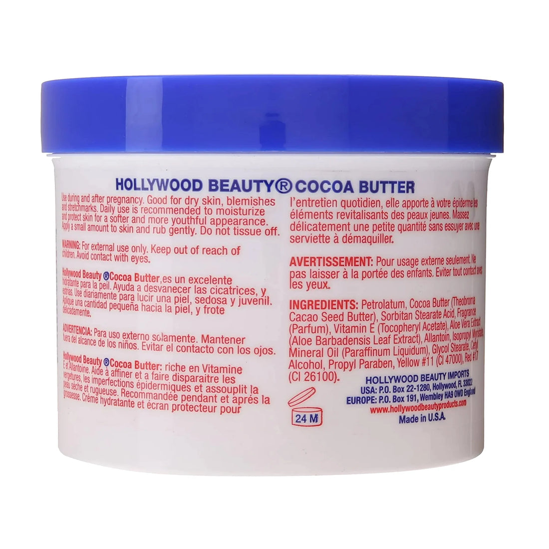 Hollywood Beauty Cocoa Butter Skin Creme With Vitamin E