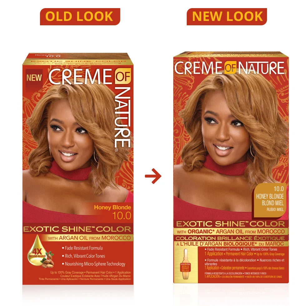 Creme Of Nature Exotic Shine Permanent Hair Colour With Argan Oil