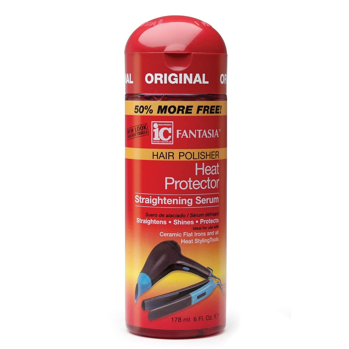 IC Fantasia Hair Polisher Heat Protector Straightening Serum