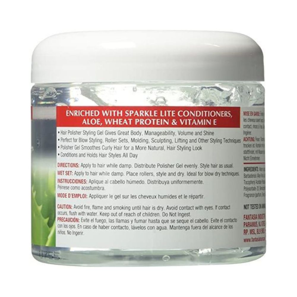 IC Fantasia Hair Polisher Styling Gel With Sparkle Lites Clear