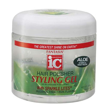IC Fantasia Hair Polisher Styling Gel With Sparkle Lites Clear