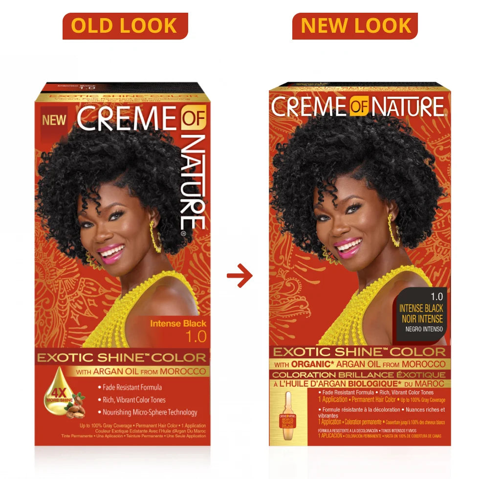 Creme Of Nature Exotic Shine Permanent Hair Colour With Argan Oil