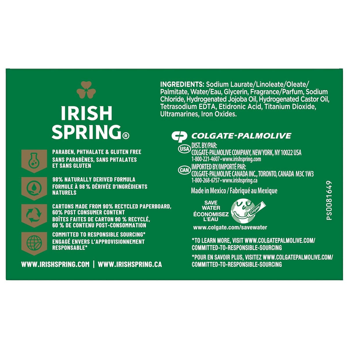 Irish Spring Active Scrub Exfoliating Bar Soap